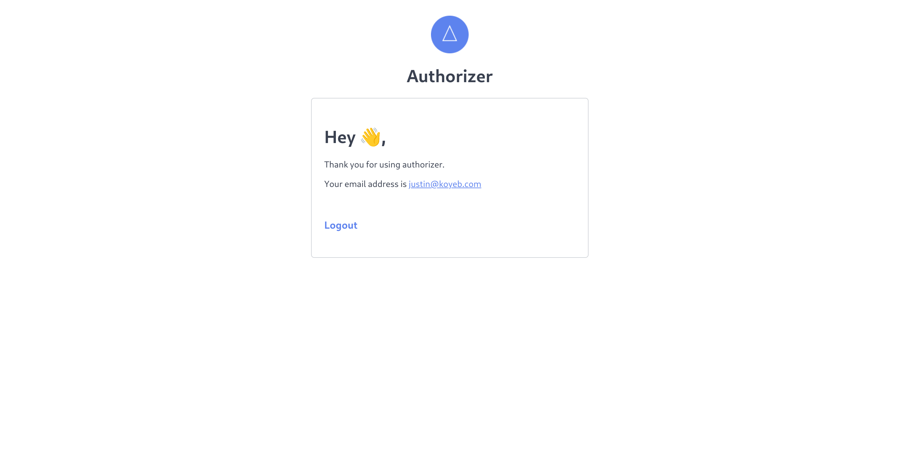 Authorizer authentication successful