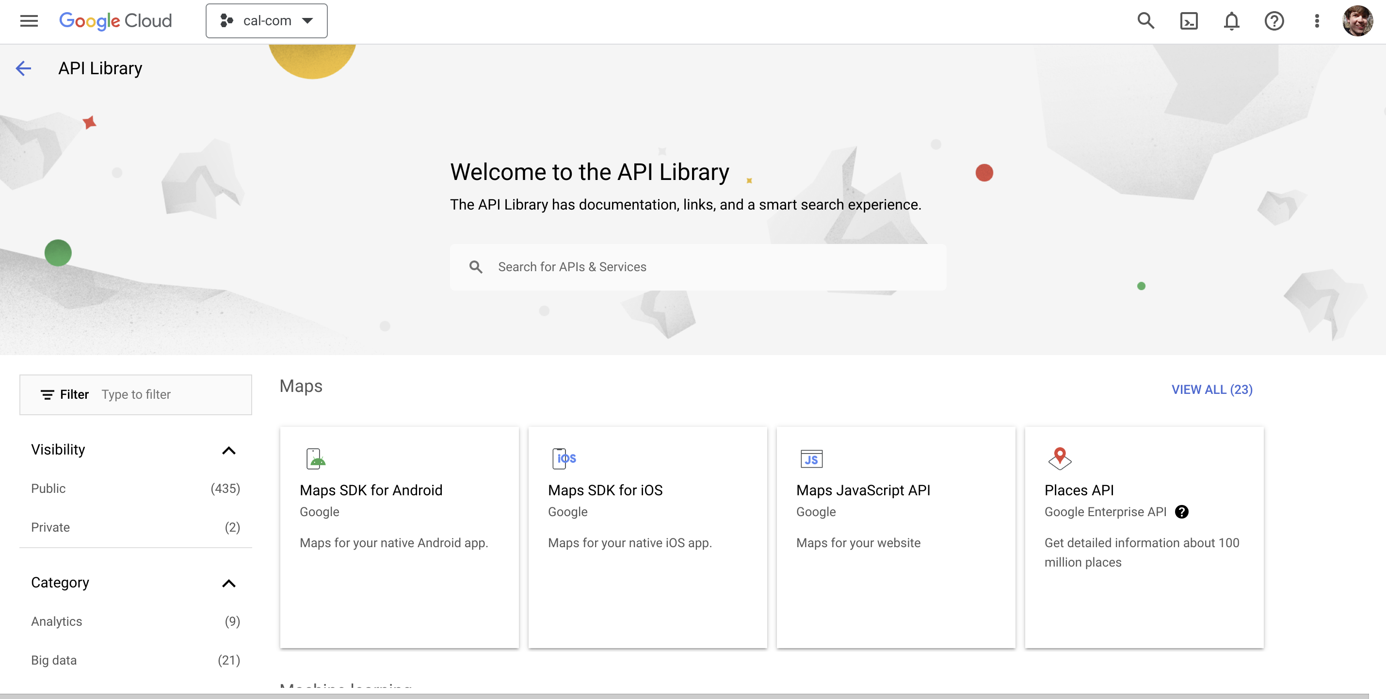 Google API library