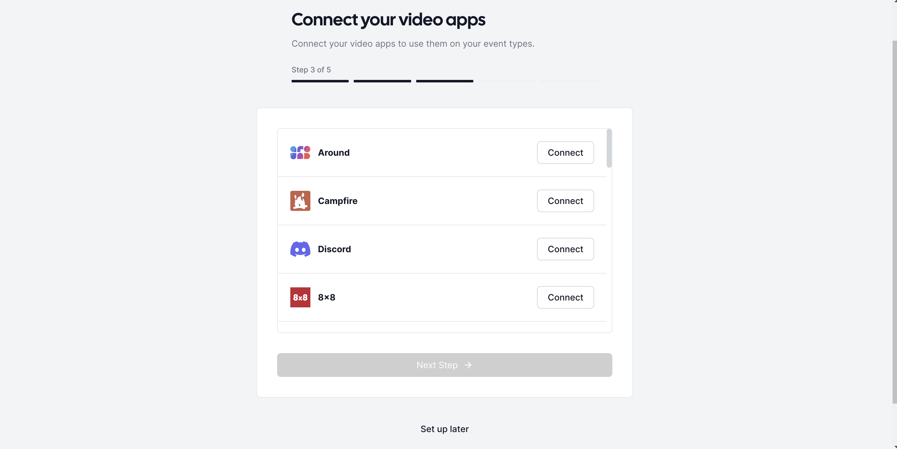 Cal.com skip video apps