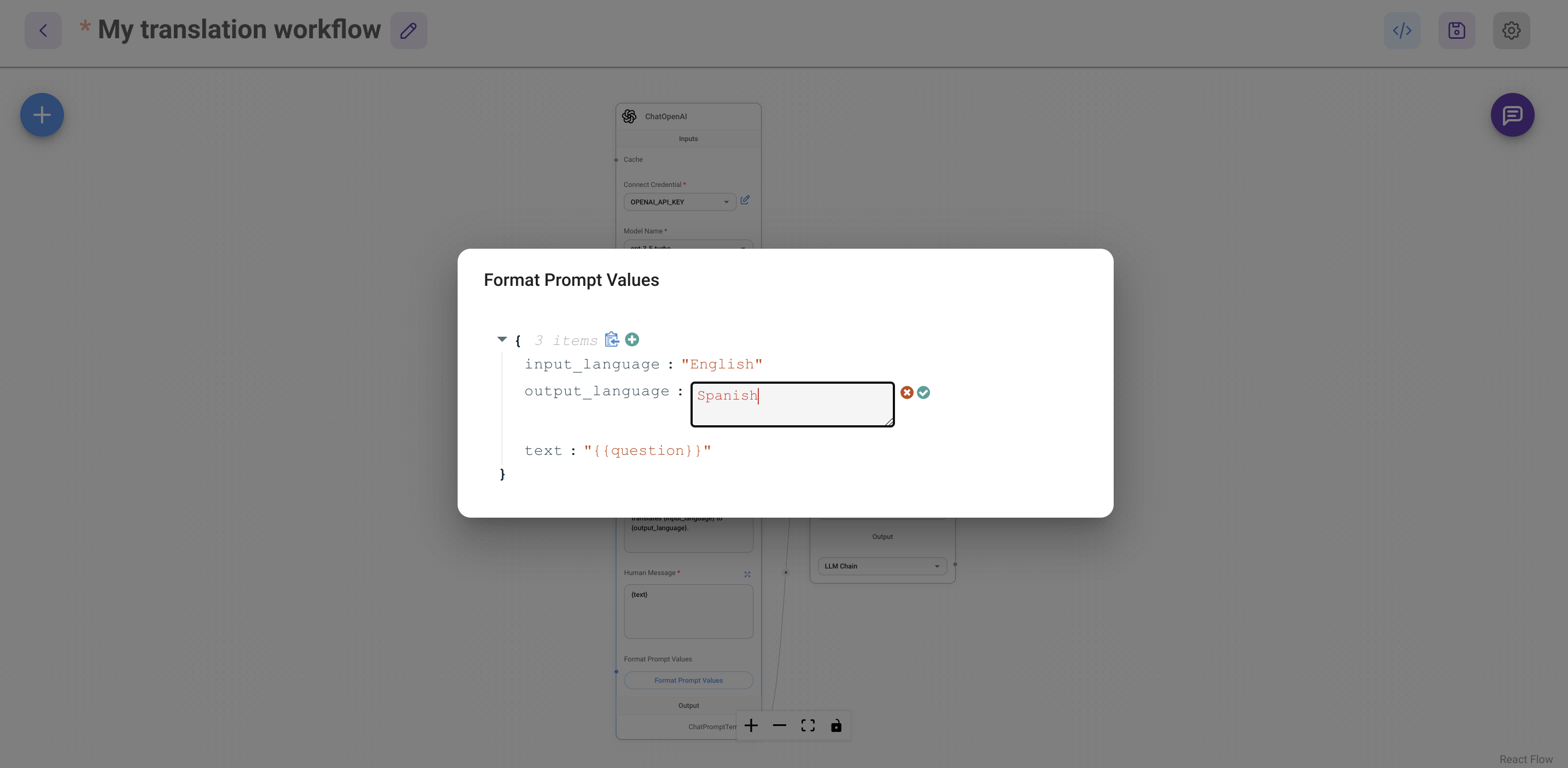 Flowise change_to_Spanish