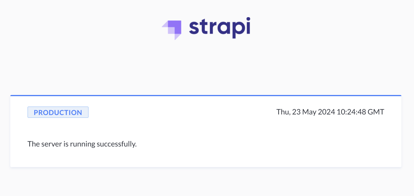 Strapi confirm production mode